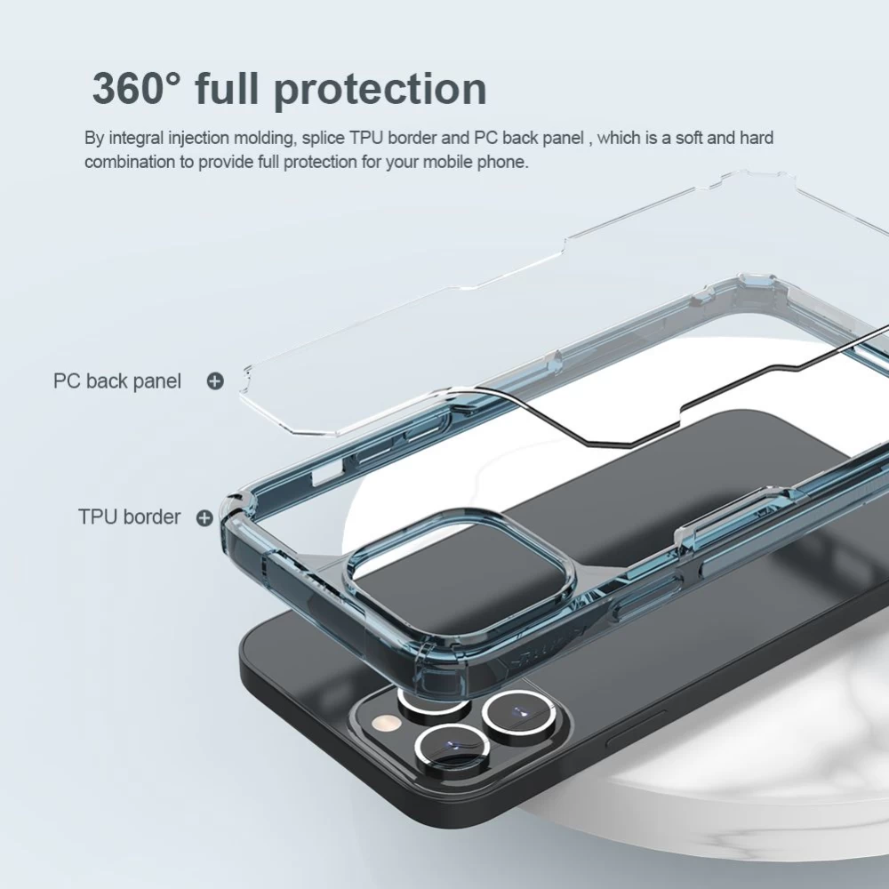Apple iPhone 14 Pro skal genomskinlig blå Nillkin TPU