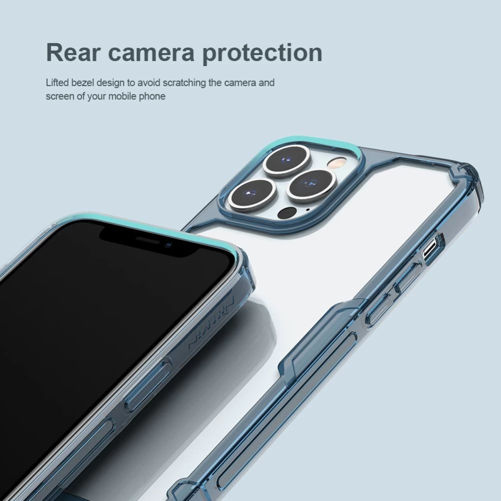 Apple iPhone 14 Pro skal genomskinlig blå Nillkin TPU