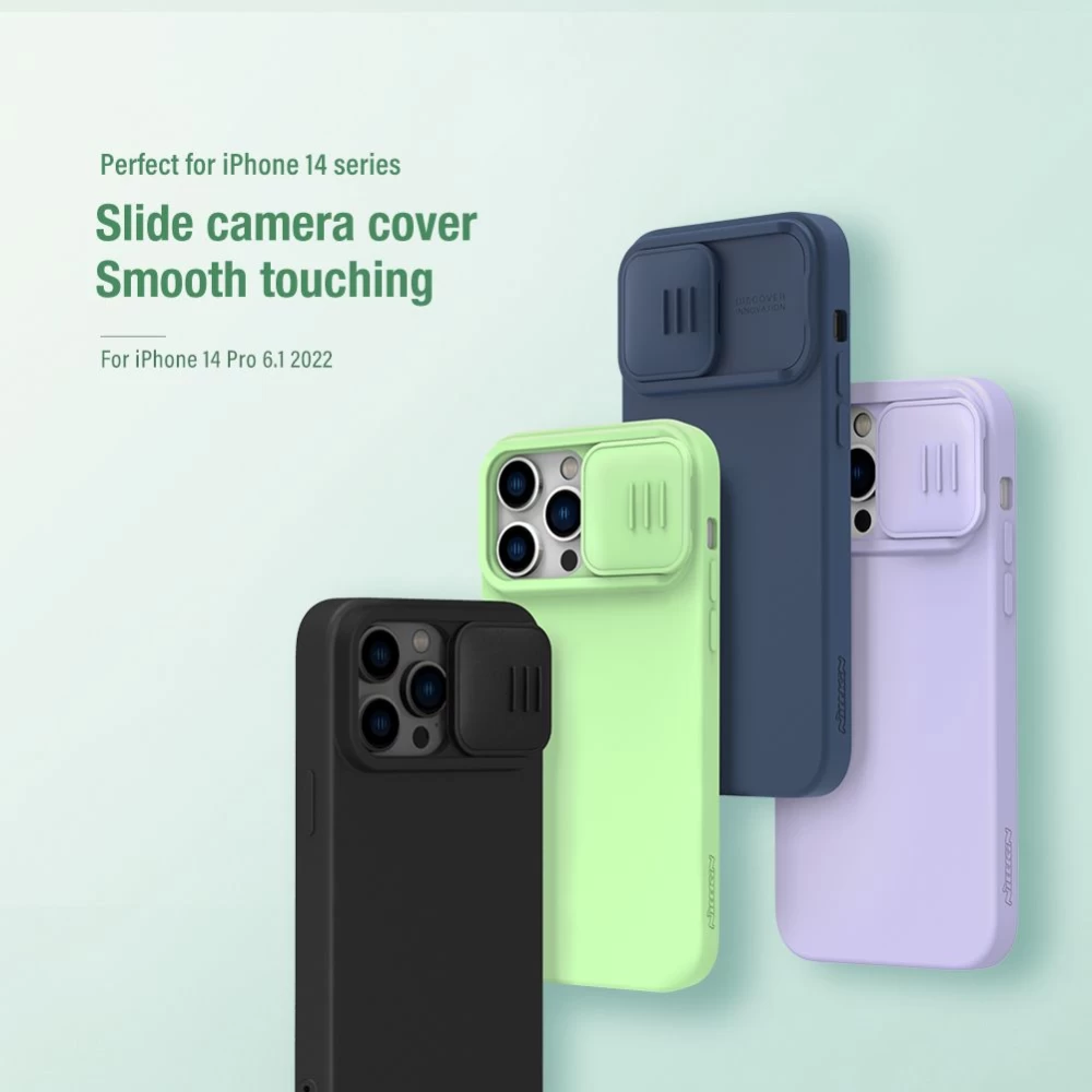 Apple iPhone 14 Pro vāciņš krāsains Nillkin CamShield Silky Silicon
