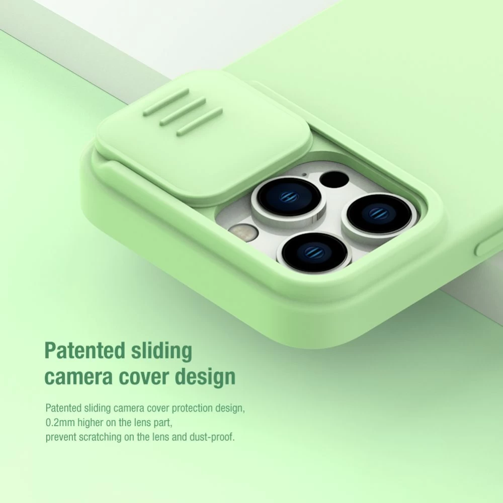 Apple iPhone 14 Pro vāciņš krāsains Nillkin CamShield Silky Silicon