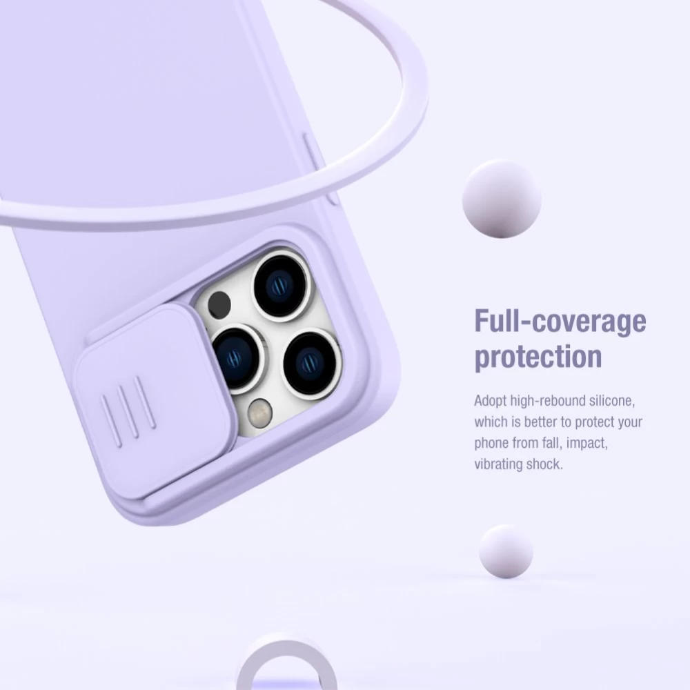 Apple iPhone 14 Pro vāciņš krāsains Nillkin CamShield Silky Silicon