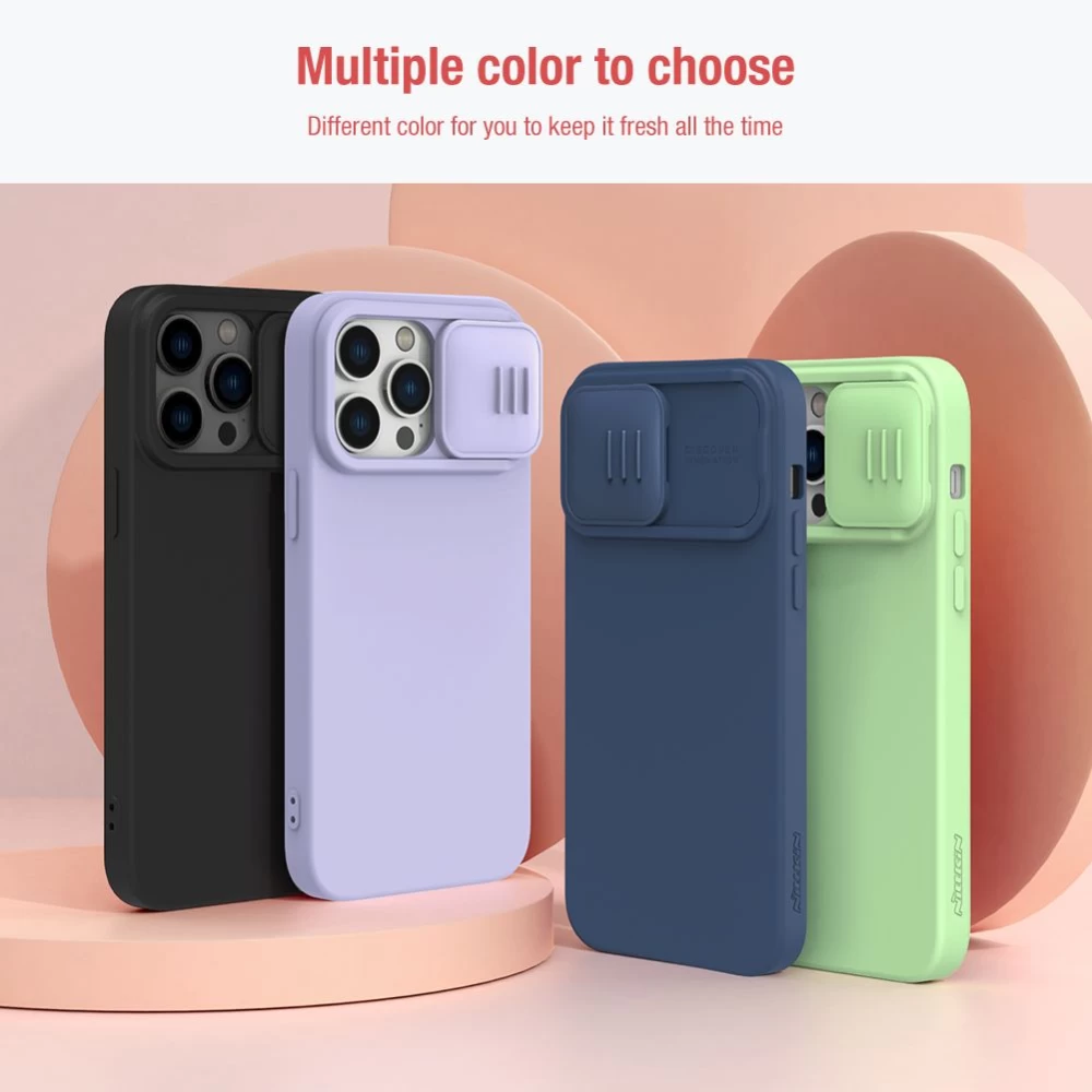 Apple iPhone 14 Pro vāciņš krāsains Nillkin CamShield Silky Silicon