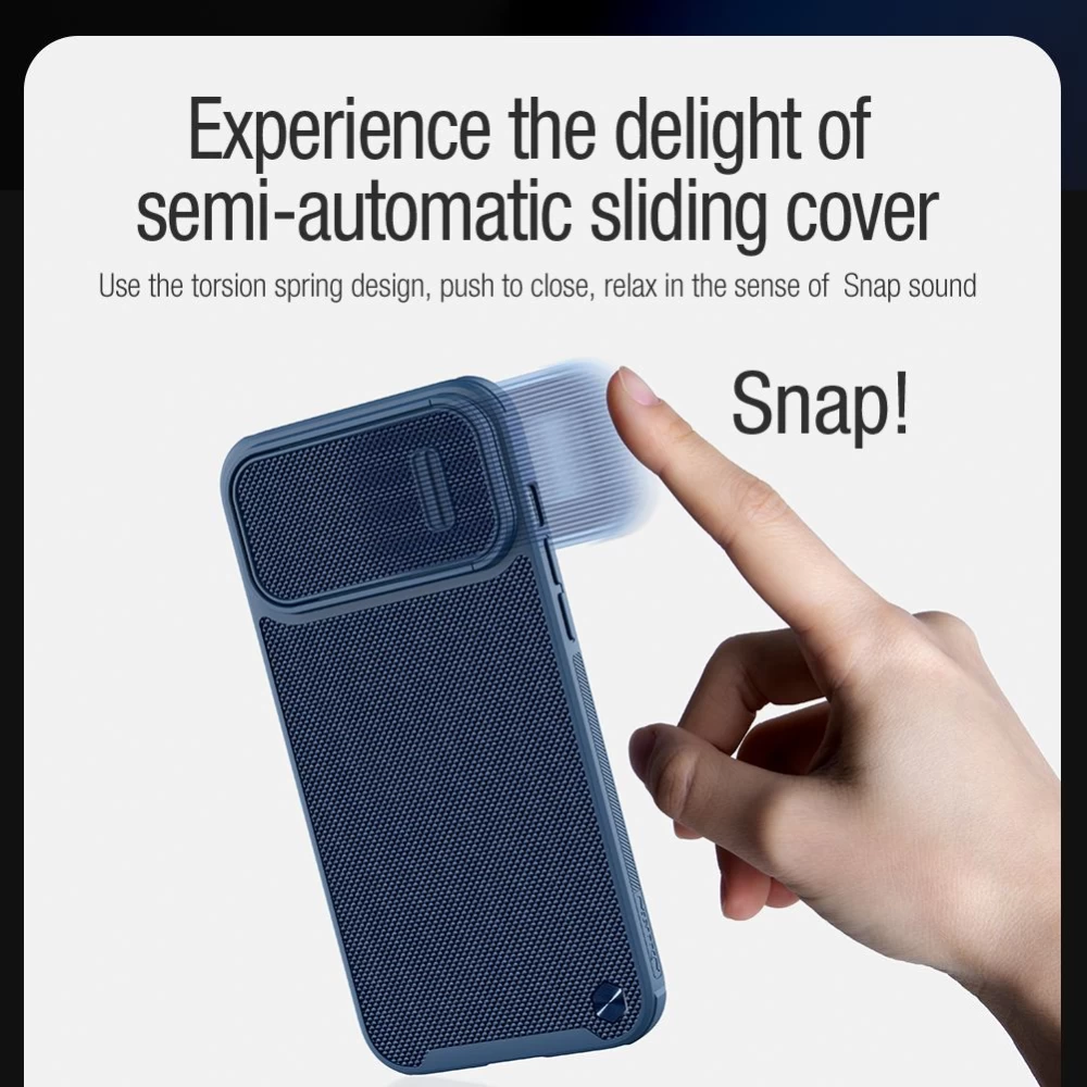 Apple iPhone 14 Pro vāciņš melns Nillkin Textured  S
