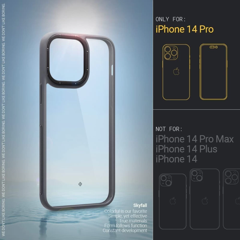 Apple iPhone 14 Pro skal svart CASEOLOGY SKYFALL