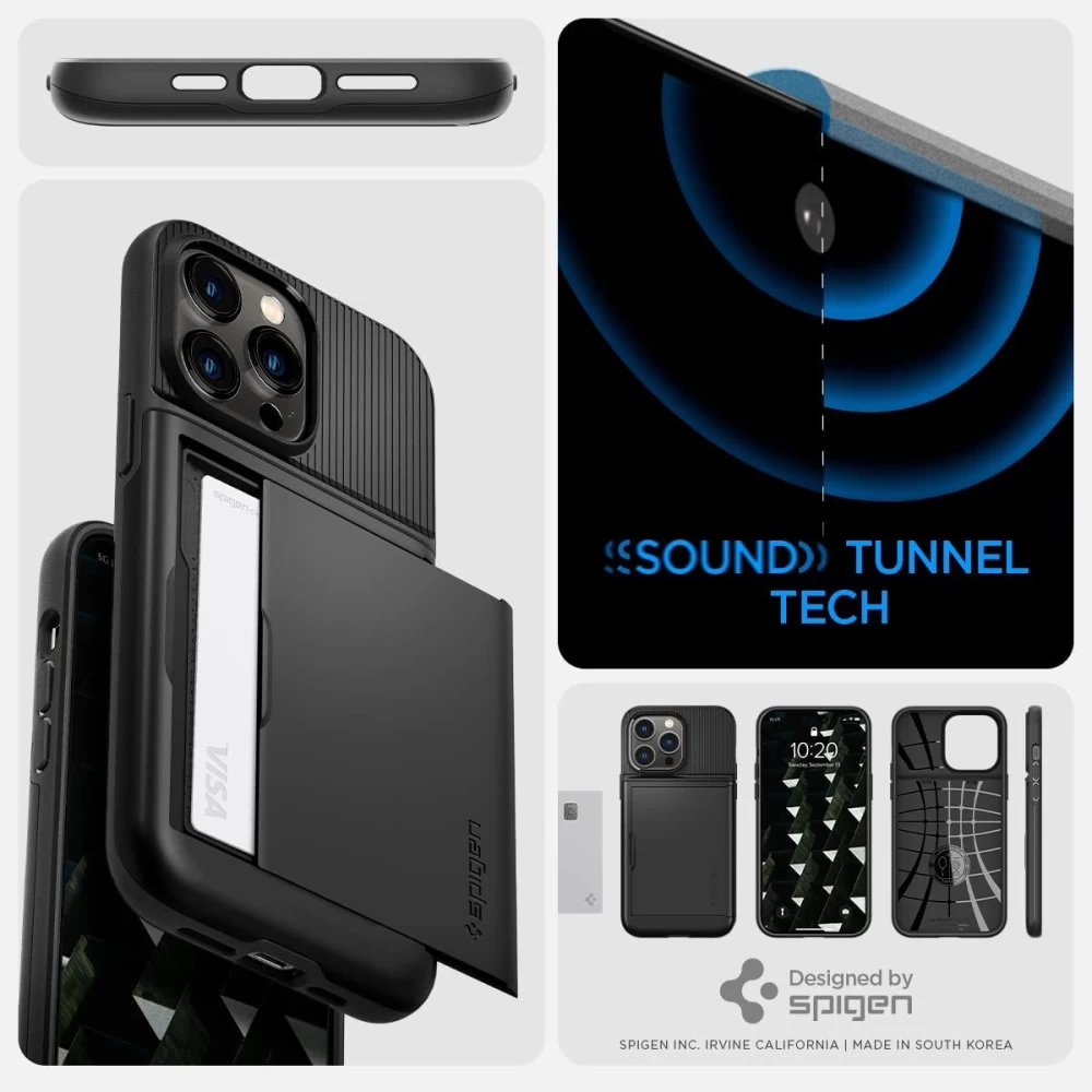 Apple iPhone 14 Pro skal svart SPIGEN SLIM ARMOR CS