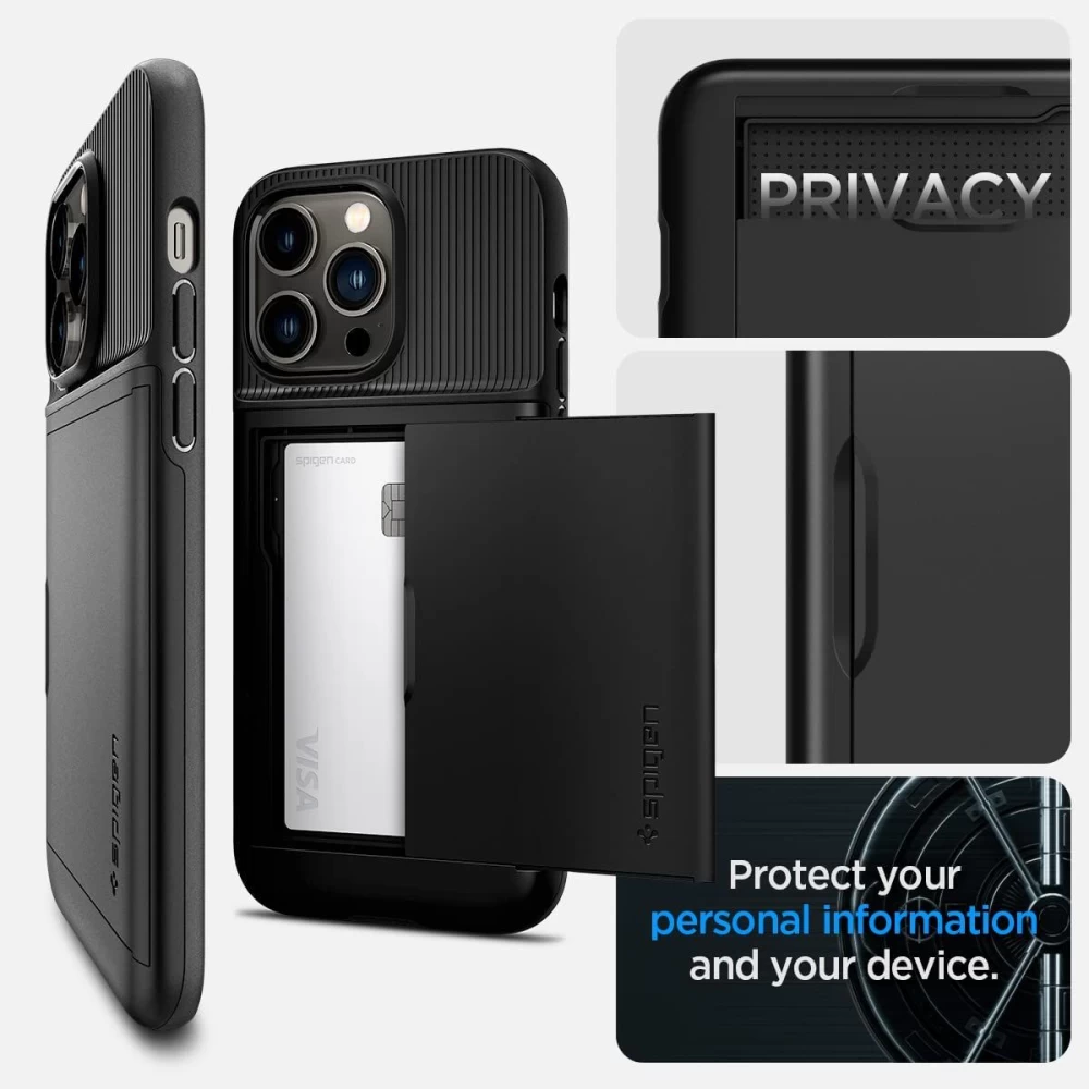 Apple iPhone 14 Pro skal svart SPIGEN SLIM ARMOR CS