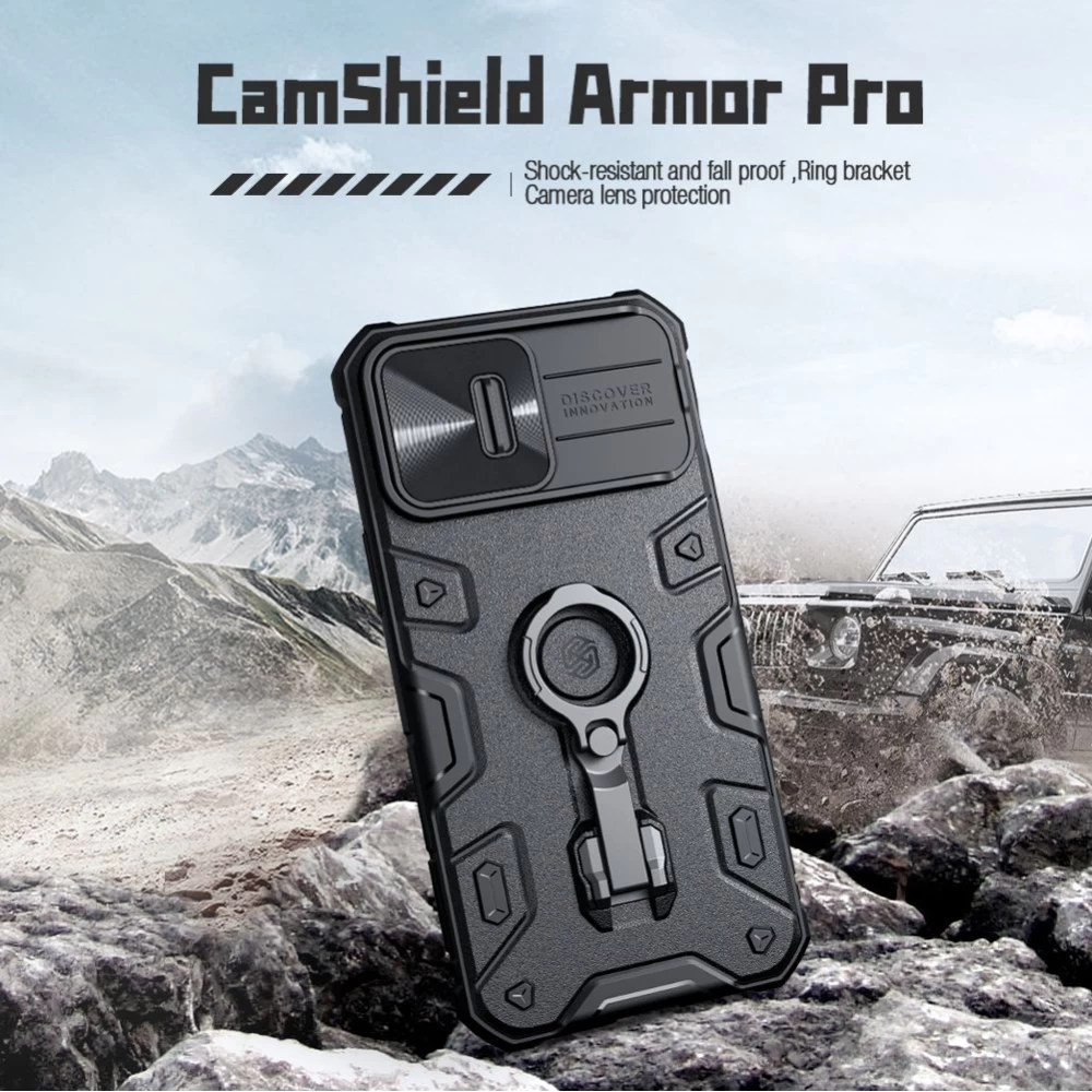 Apple iPhone 14 Pro case black Nillkin CamShield Armor