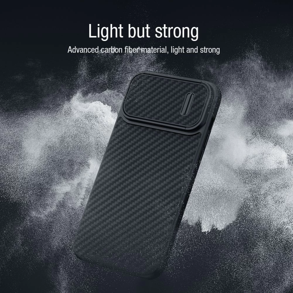 Apple iPhone 14 Pro skal svart Nillkin Synthetic Fiber S Magnetic