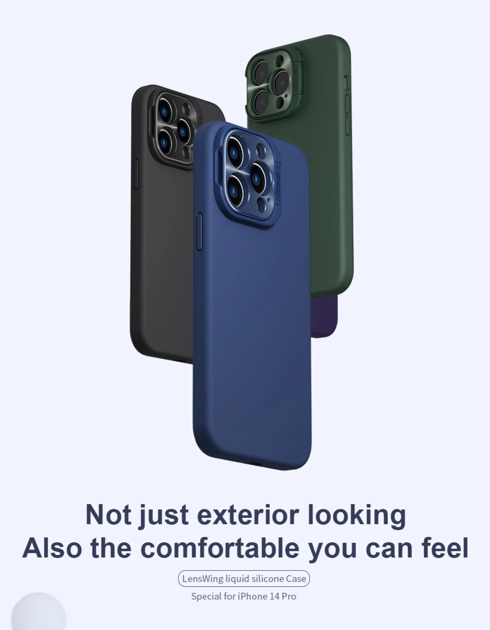 Apple iPhone 14 Pro skal svart NILLKIN LENSWING MAGNETIC