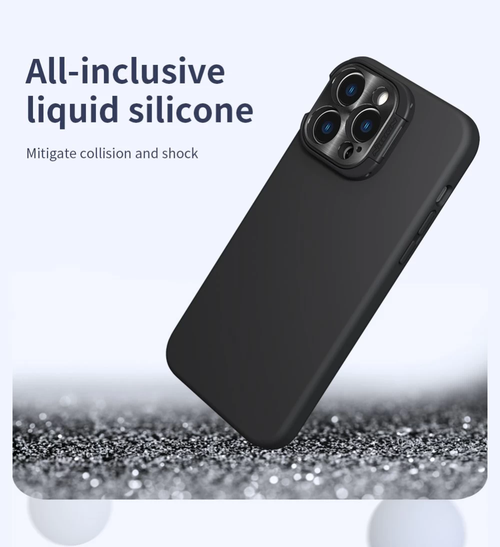 Apple iPhone 14 Pro skal svart NILLKIN LENSWING MAGNETIC