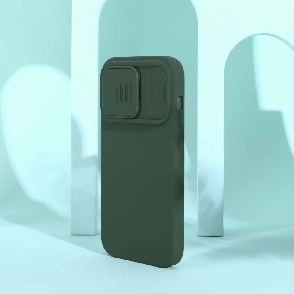 Apple iPhone 14 Pro skal grå Nillkin CamShield Silky Magnetic Silicone