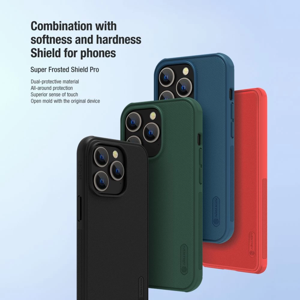 Apple iPhone 14 Pro vāciņš sarkans Nillkin Super Frosted Shield
