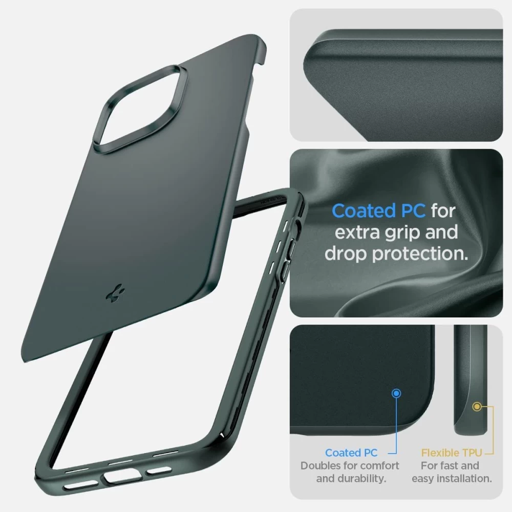 Apple iPhone 14 Pro skal grön SPIGEN THIN FIT