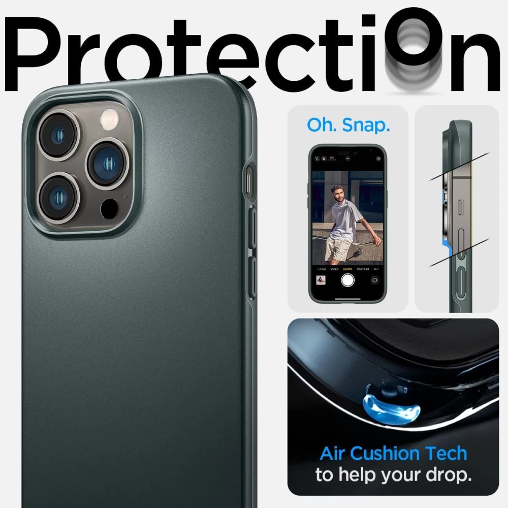 Apple iPhone 14 Pro skal grön SPIGEN THIN FIT