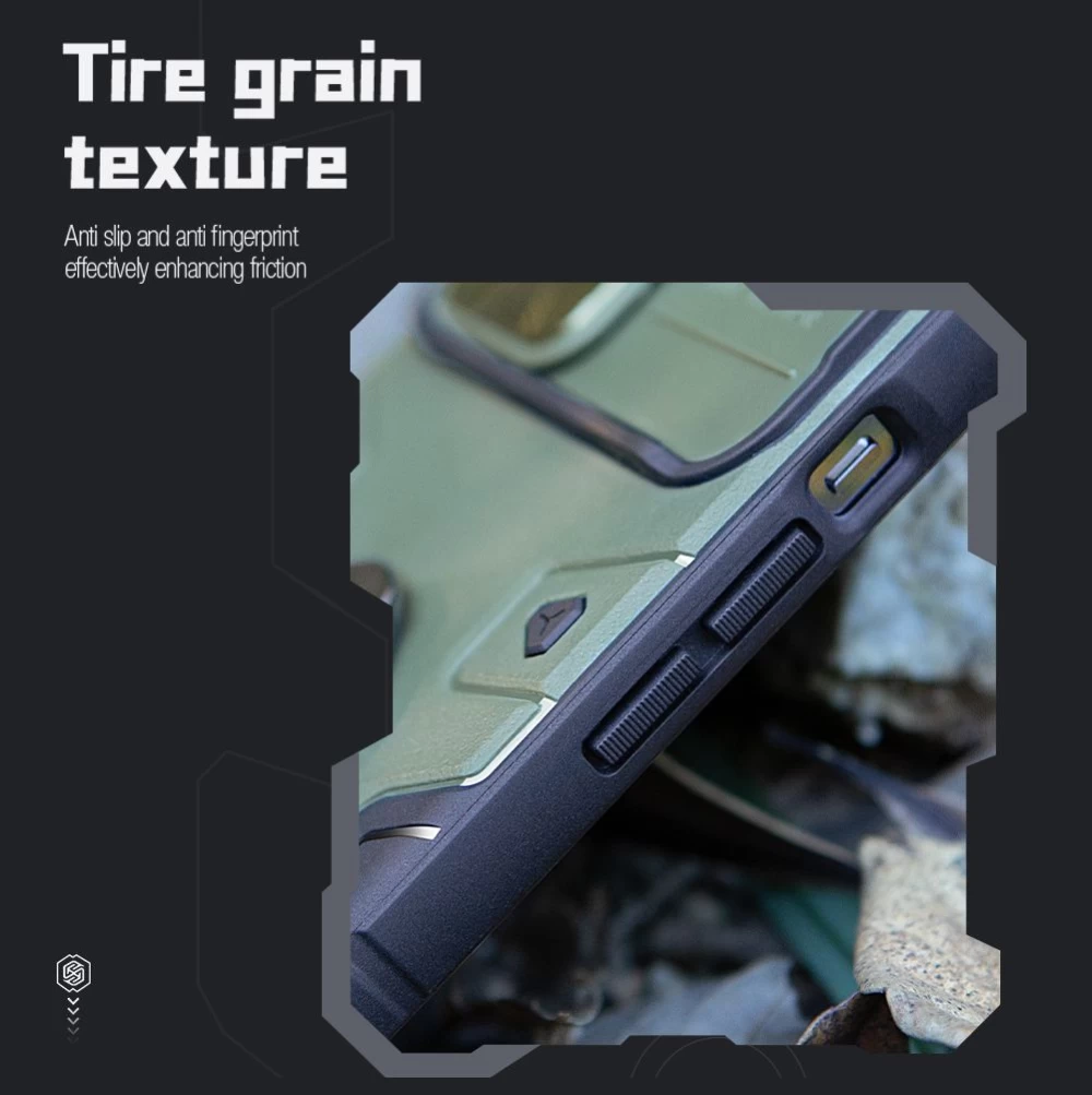 Apple iPhone 14 Pro skal grön Nillkin CamShield Armor Magnetic