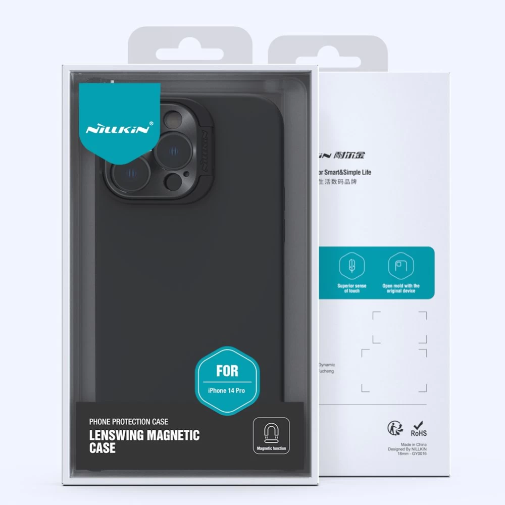 Apple iPhone 14 Pro skal grön NILLKIN LENSWING MAGNETIC