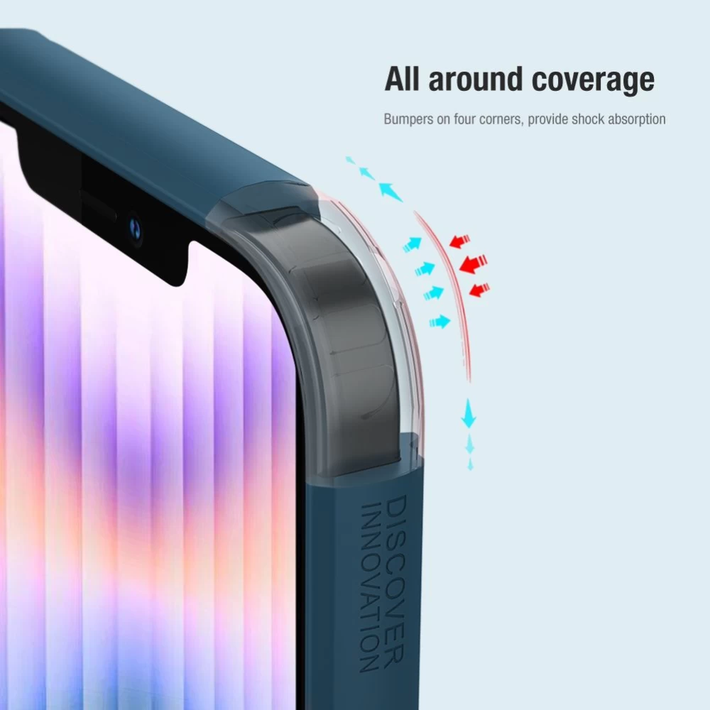 Apple iPhone 14 Pro skal blå Nillkin Super Frosted Shield Magnetic