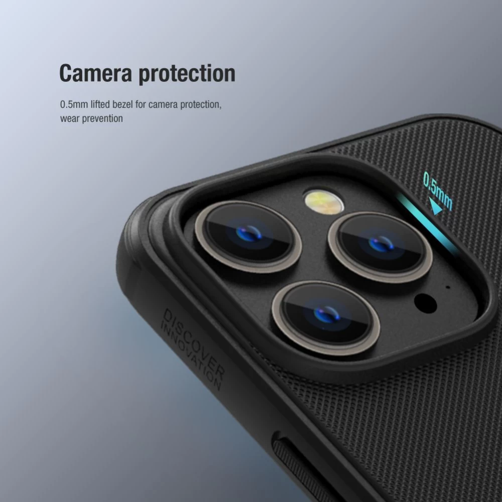 Apple iPhone 14 Pro skal blå Nillkin Super Frosted Shield Magnetic