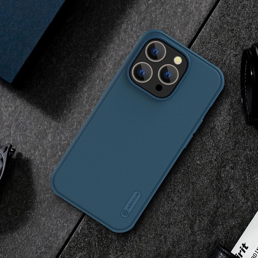 Apple iPhone 14 Pro skal blå Nillkin Super Frosted Shield Magnetic