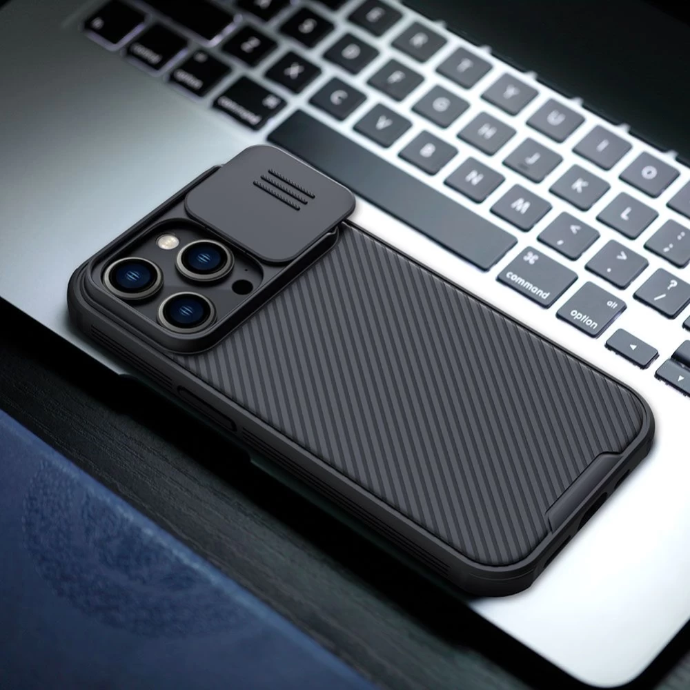 Apple iPhone 14 Pro skal blå Nillkin CamShield
