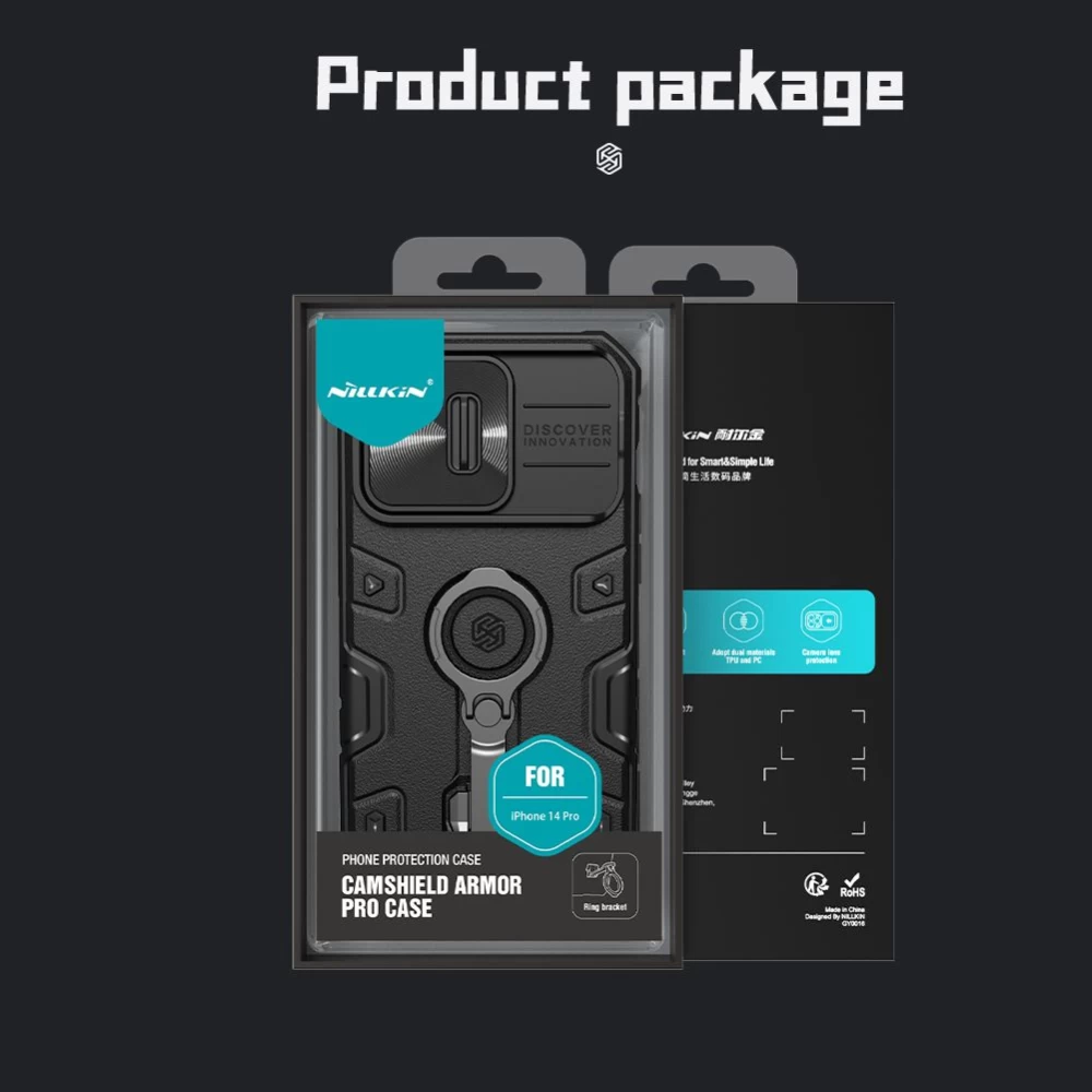 Apple iPhone 14 Pro skal blå Nillkin CamShield Armor