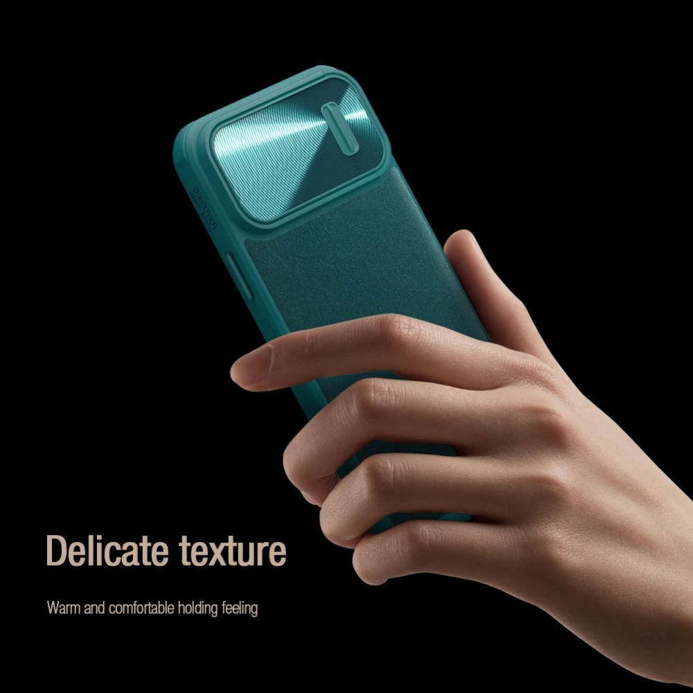 Apple iPhone 14 Pro skal blå NILLKIN CAMSHIELD LEATHER S