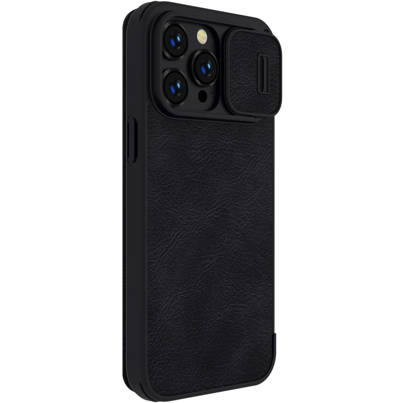 Apple iPhone 14 Pro fodral svart Nillkin Qin Leather