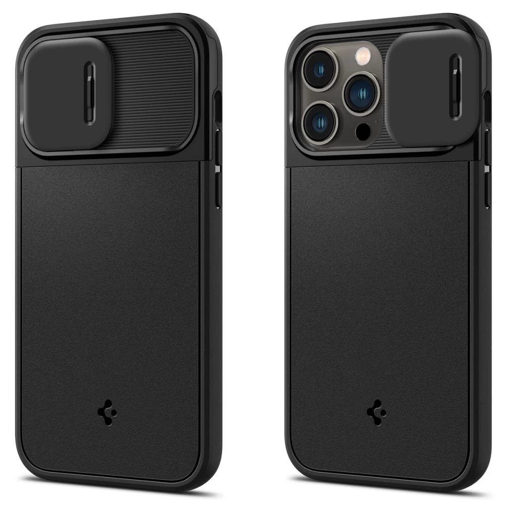 Apple iPhone 14 Pro skal svart SPIGEN OPTIK ARMOR MAG MAGSAFE