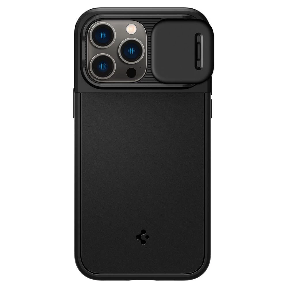 Apple iPhone 14 Pro skal svart SPIGEN OPTIK ARMOR MAG MAGSAFE