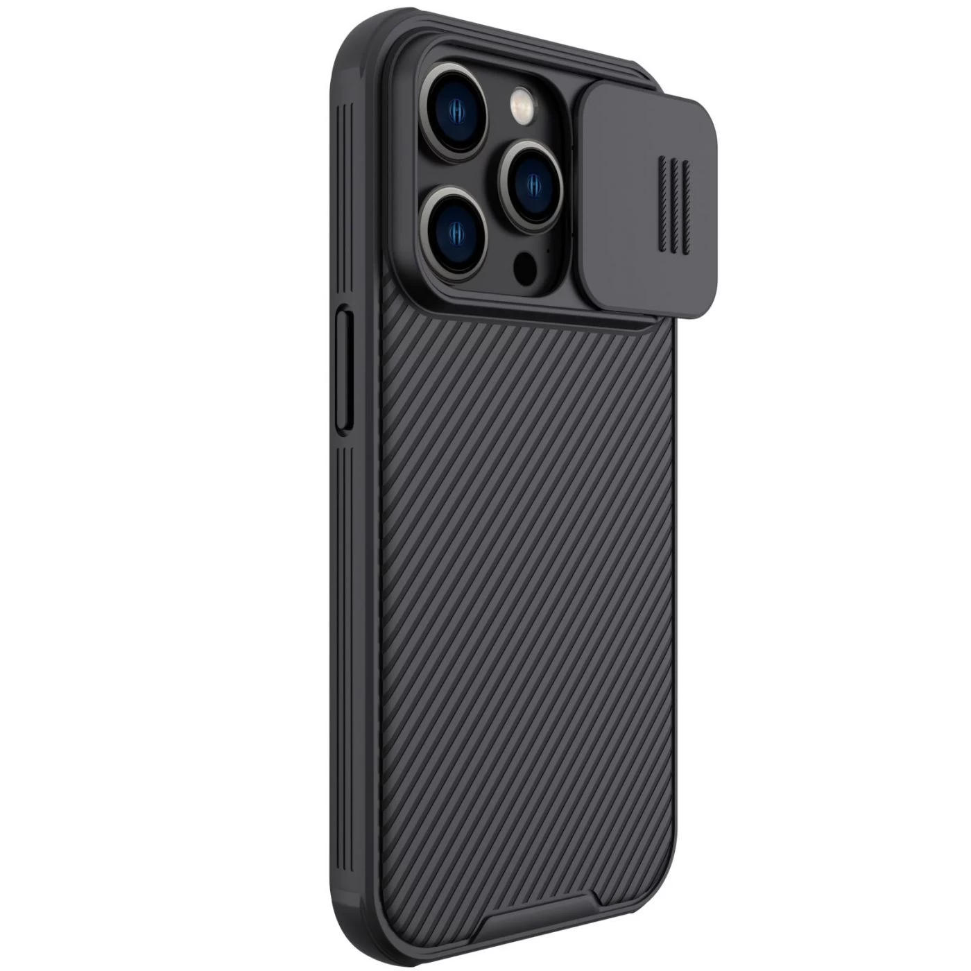 Apple iPhone 14 Pro vāciņš melns Nillkin CamShield Magnetic
