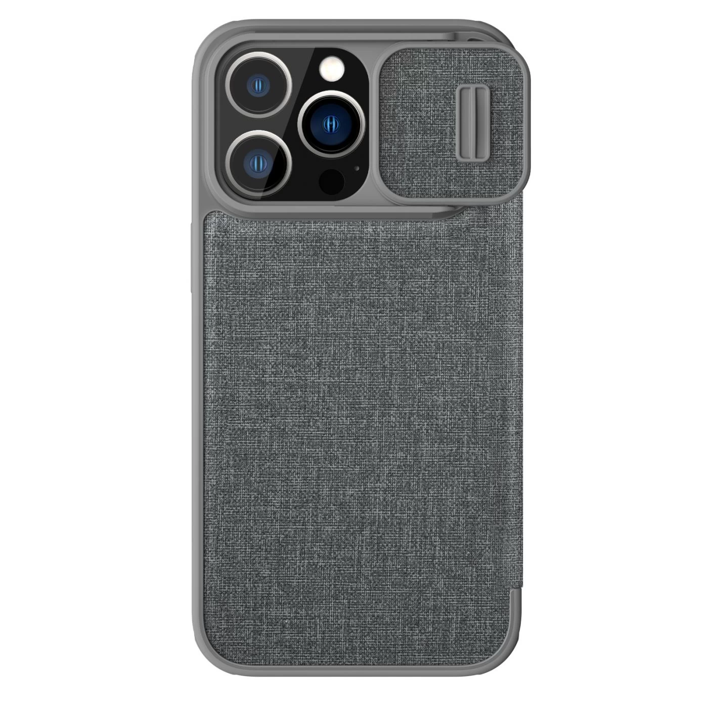 Apple iPhone 14 Pro fodral grå Nillkin Qin Leather (Cloth Version)