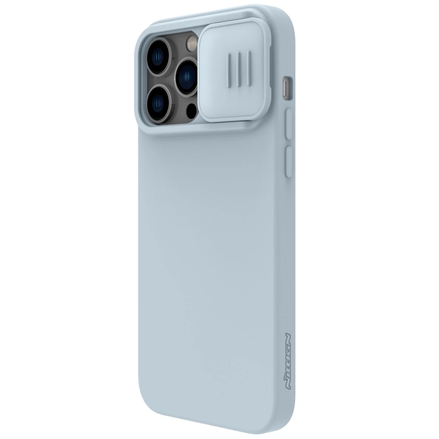 Apple iPhone 14 Pro skal grå Nillkin CamShield Silky Magnetic Silicone