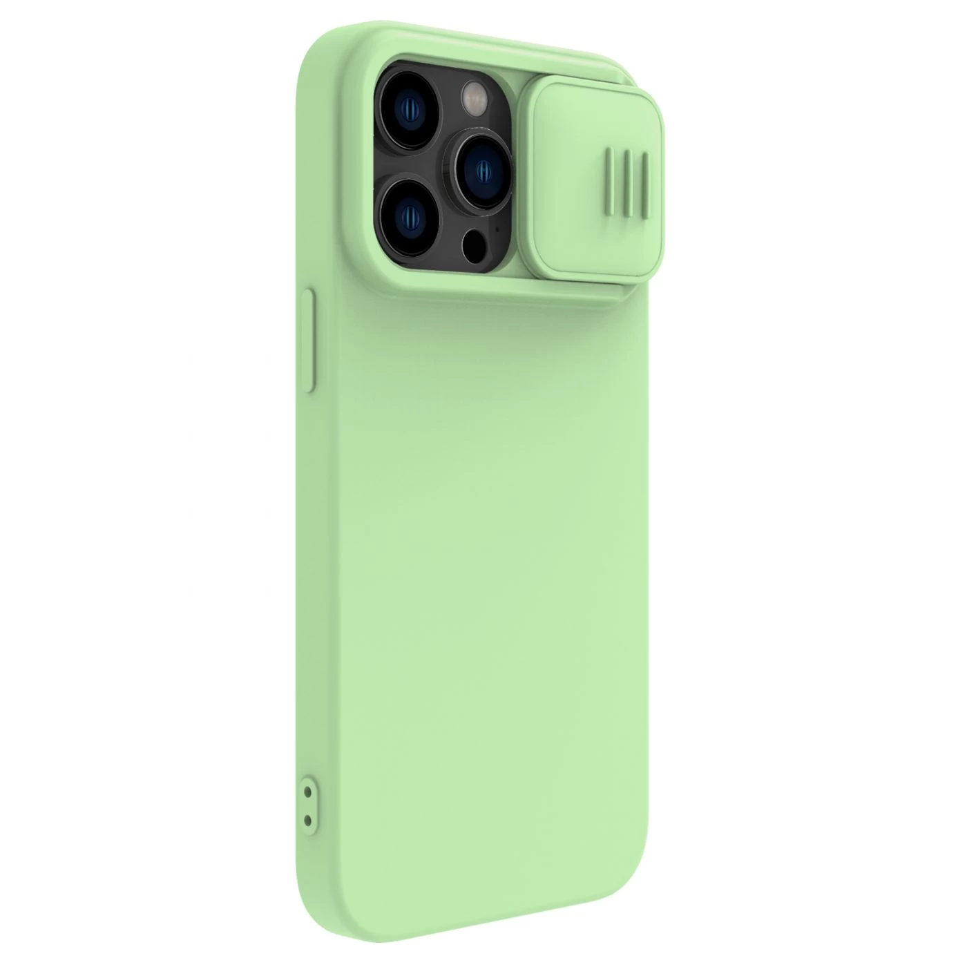 Apple iPhone 14 Pro skal grön Nillkin CamShield Silky Magnetic Silicon