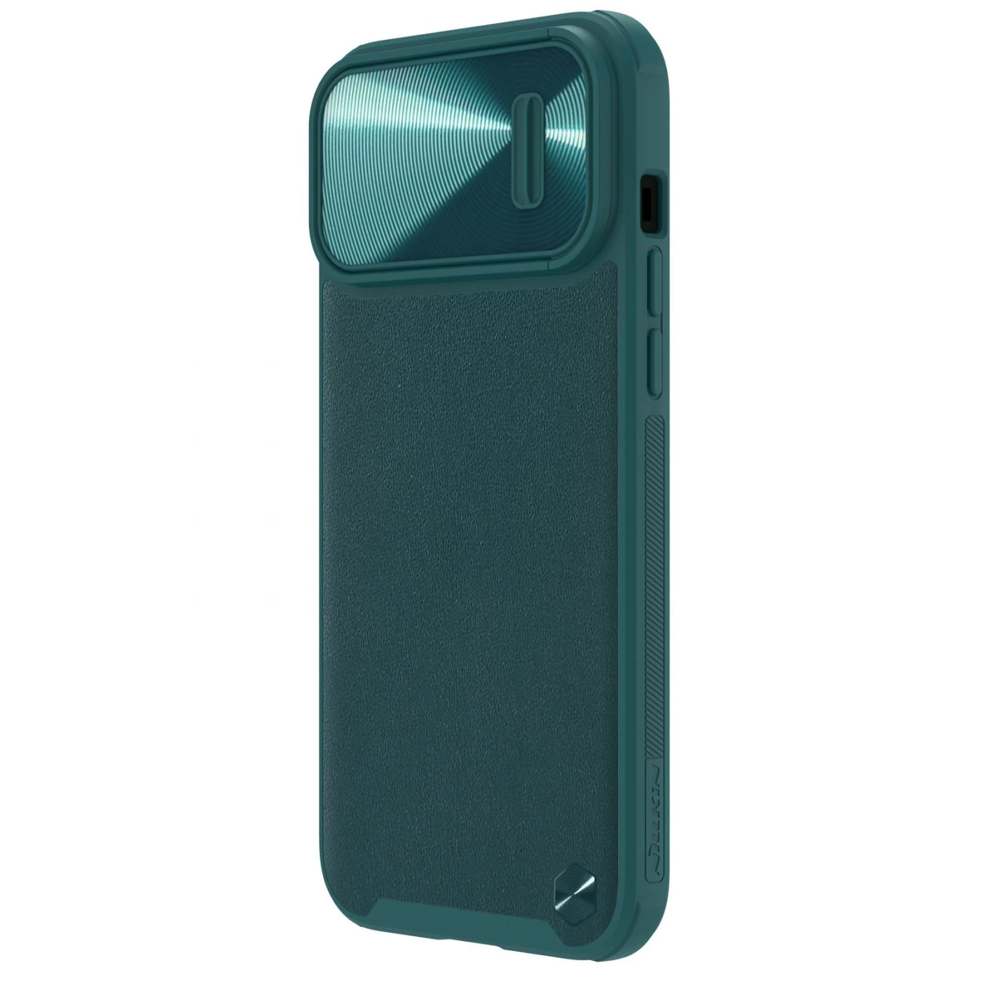Apple iPhone 14 Pro skal grön NILLKIN CAMSHIELD LEATHER S MAGNETIC