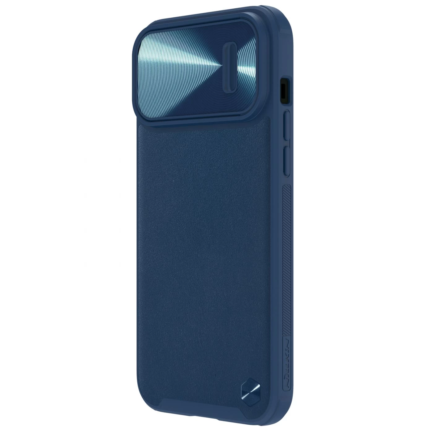 Apple iPhone 14 Pro skal blå Nillkin CamShield Leather S Magnetic