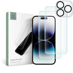 iPhone iPhone 14 Pro aizsargstikls TECH-PROTECT SUPREME SET Apple iPhone 14 Pro