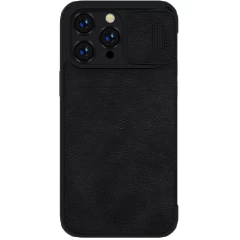 Apple iPhone 14 Pro fodral svart Nillkin Qin Leather