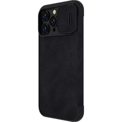 Apple iPhone 14 Pro fodral svart Nillkin Qin Leather