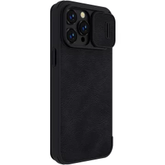 Apple iPhone 14 Pro fodral svart Nillkin Qin Leather