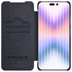 Apple iPhone 14 Pro fodral svart Nillkin Qin Leather