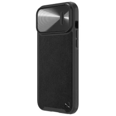 Apple iPhone 14 Pro vāciņš melns Nillkin CamShield Leather S Magnetic