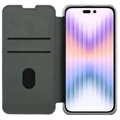 Apple iPhone 14 Pro fodral grå Nillkin Qin Leather (Cloth Version)