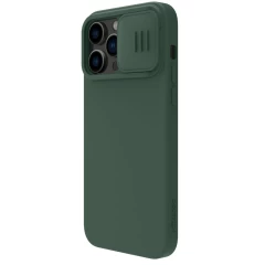 Apple iPhone 14 Pro skal grön Nillkin CamShield Silky Magnetic Silicone