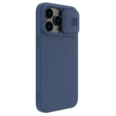 Apple iPhone 14 Pro case blue Nillkin CamShield Silky Magnetic Silicon