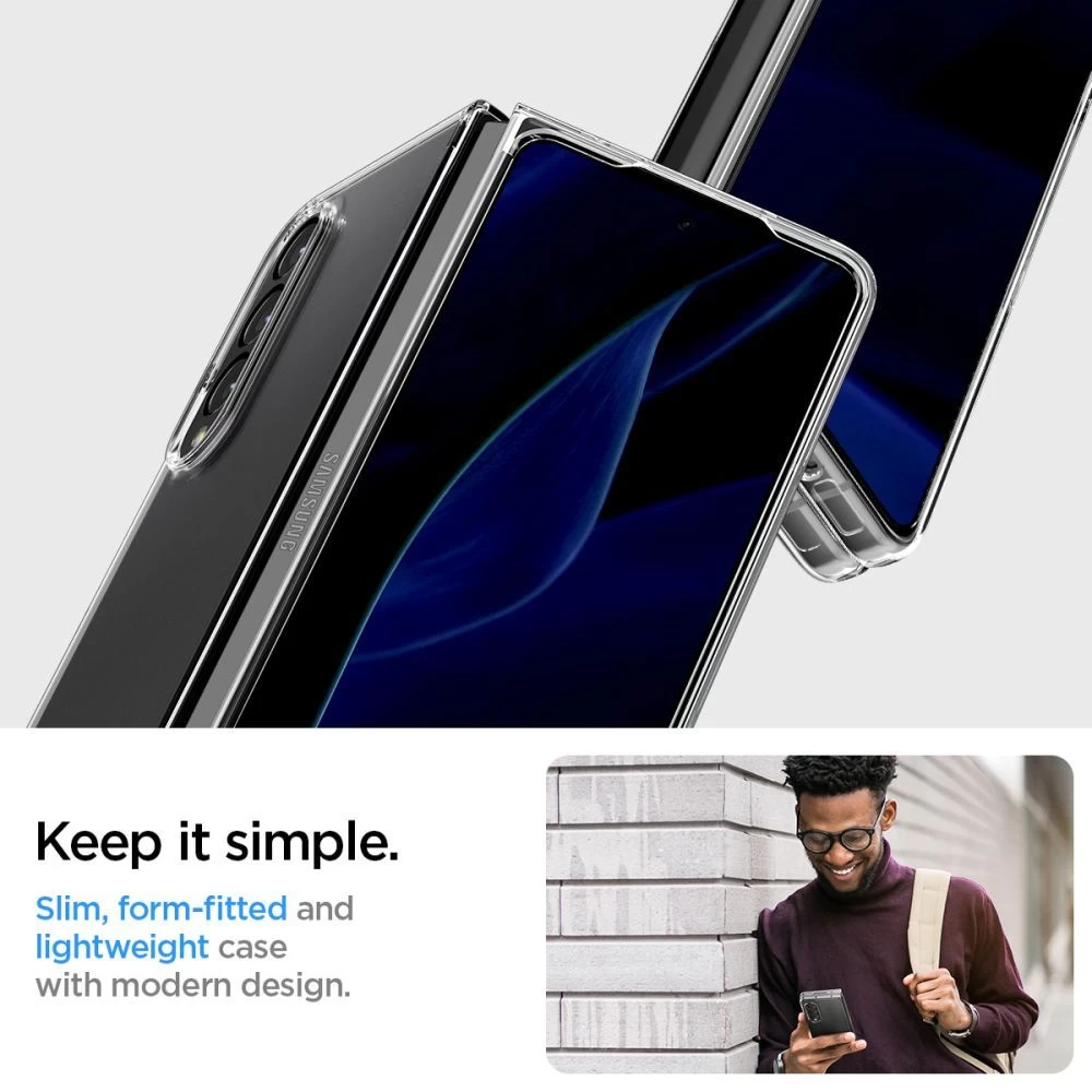 Samsung Galaxy Z Fold 4 5G suojakuori läpinäkyvä SPIGEN Airskin