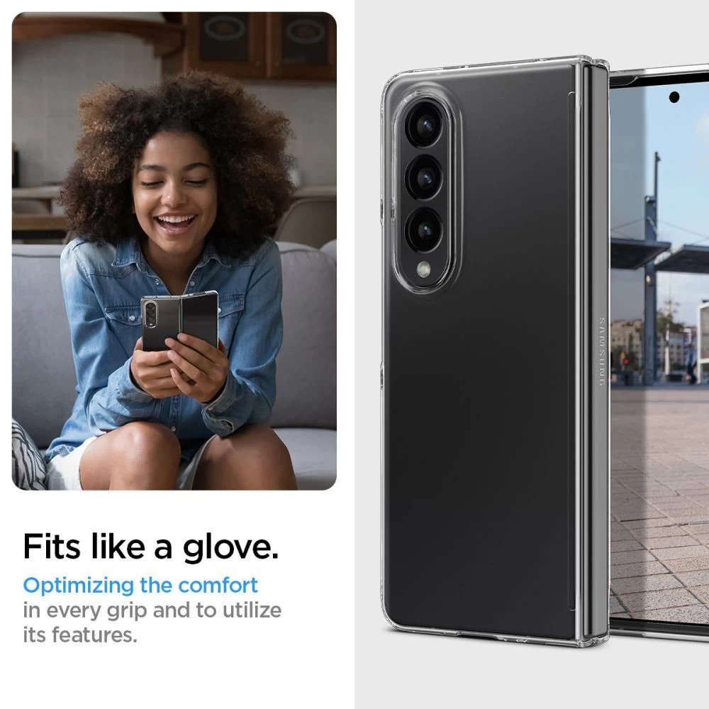 Samsung Galaxy Z Fold 4 5G suojakuori läpinäkyvä SPIGEN Airskin