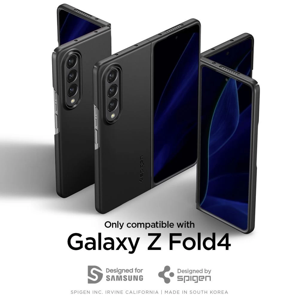 Samsung Galaxy Z Fold 4 5G suojakuori musta SPIGEN Airskin