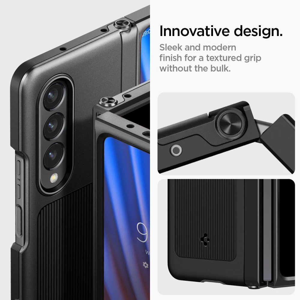 Samsung Galaxy Z Fold 4 5G suojakuori musta SPIGEN NEO HYBRID S