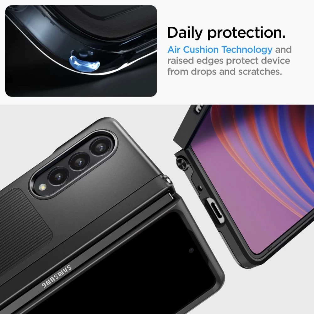 Samsung Galaxy Z Fold 4 5G suojakuori musta SPIGEN NEO HYBRID S