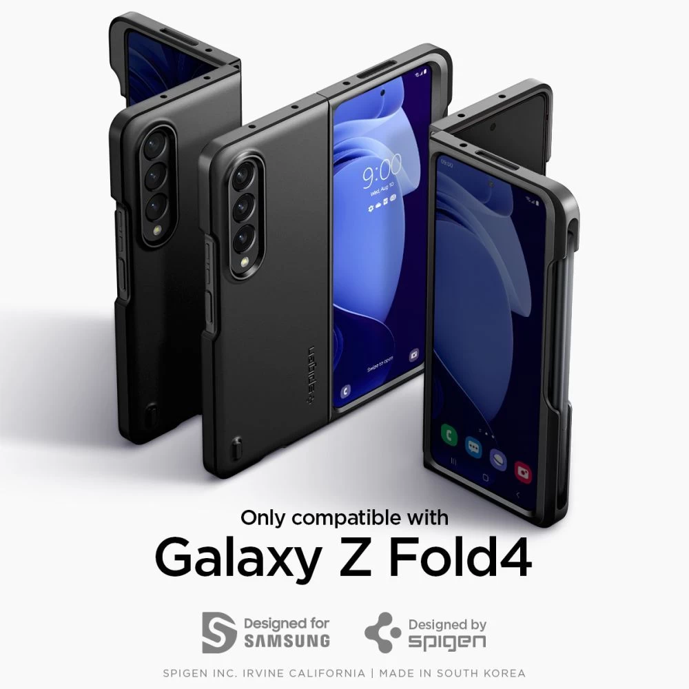 Samsung Galaxy Z Fold 4 5G suojakuori musta SPIGEN THIN FIT PEN